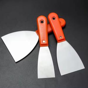 Quality Plastic handle Stainless Steel Carbon Steel Soft Grip Heavy Duty Bent Putty Knife Scraper wholesale