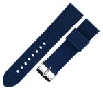 Dustproof Mens Rubber Watch Bands , 22mm Wrist Watch Straps Mens
