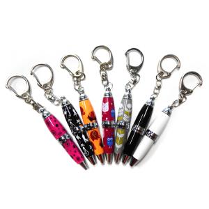 Quality Animal Printing Crystal Ballpoin Mini Pen Keychain ROHS Approved wholesale