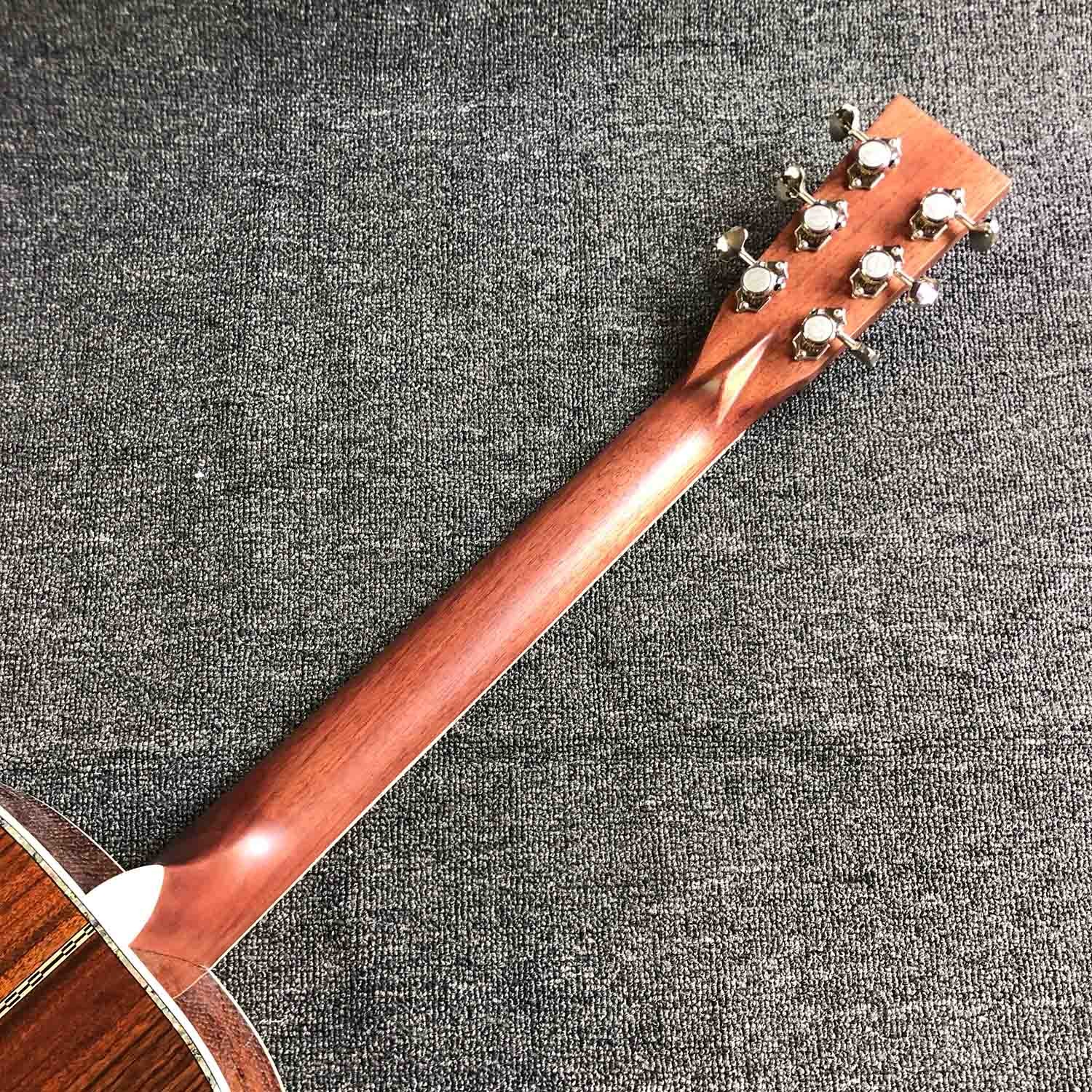 Custom AAAAA All Solid Wood Spruce 41 Inch Herringbone Binding Acoustic Guitar
