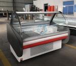 Painted Steel Butcher Meat Display Fridge Air Cooling 220V