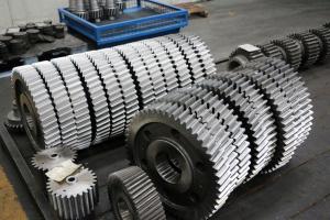 Quality Customized 8 Module Transmission Gears Cylindrical Helical Pinion Gear ISO 6 Grade wholesale