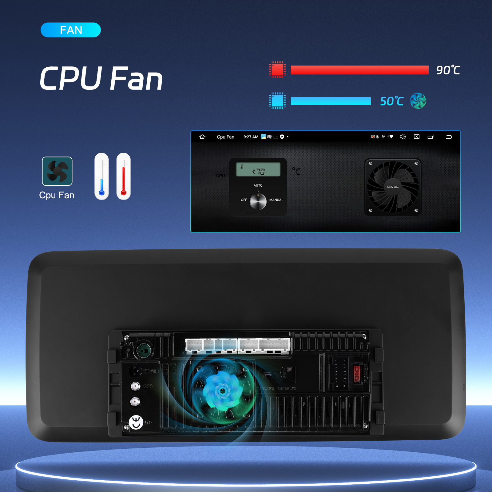 12.3" Android Car Radio with 8 Core 4G 64G Carplay DSP BT WIFI Navigation GPS DVD Player