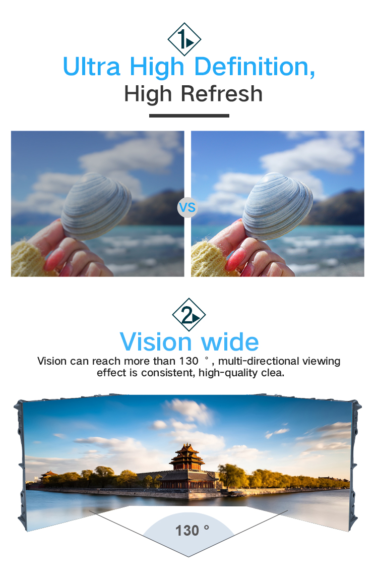 P3.91 Indoor Fixed LED Display Full Color For Hall Hotel High Refresh 3840Hz