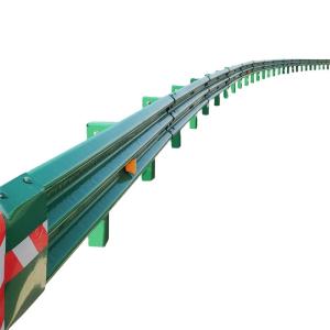 Quality Road Safety PVC Coated Guardrail with Anti-Corrosion Protection and Long Lifespan wholesale
