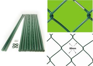 China 2.5mm 2 Inch 8ft Height Diamond Chain Link Fencing on sale