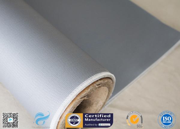 590g Satin Weave Anti - Corrosion 0.45mm E-Glass Silicone Coated Fiberglass