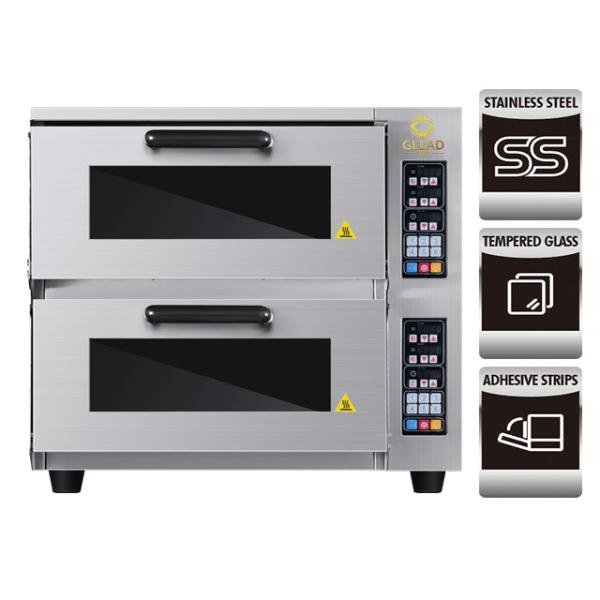 Electric 2 Layer Pizza/Bread Baking Machine Productivity Commercial Oven 220