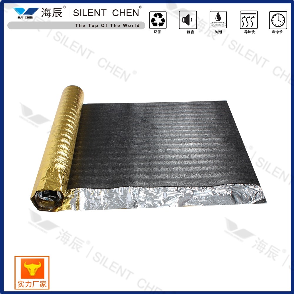 3mm 3 In 1 Moisture Barrier Premium Epe Underlayment With Golden Film