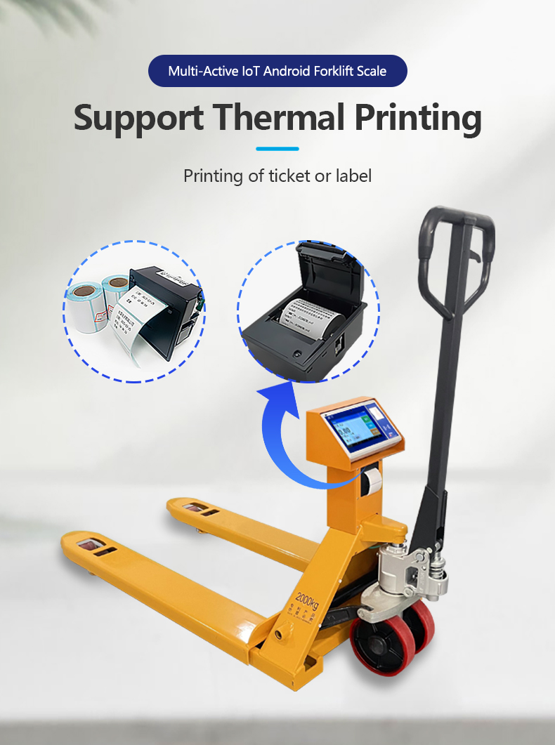 3000KG Capacity Weighing System SOHE Smart Android Forklift Scales with LED Display