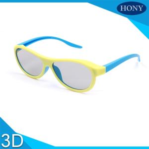 Quality Real D Plastic 3D Glasses For Adults Blue Orange Yellow Movie Theater Glasses wholesale