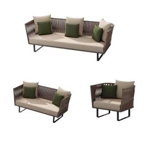 Quality 1.5mm Modern Lounge Sectional Outdoor Sofa Adjustable Waterproof Garden Furniture Set wholesale