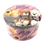 Wholesale Customized Round Nested Christmas Gift Tin Set Chocolate Biscuit