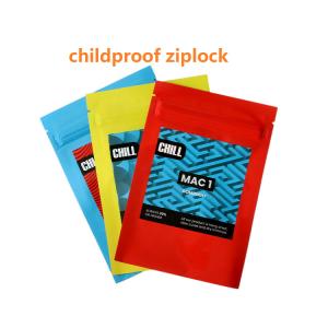 Quality 5mil Flower Mylar Weed Packaging Bags Child Resistant wholesale