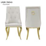 Elegant Nordic Velvet Dining Chair Optional Luxury Stainless Steel