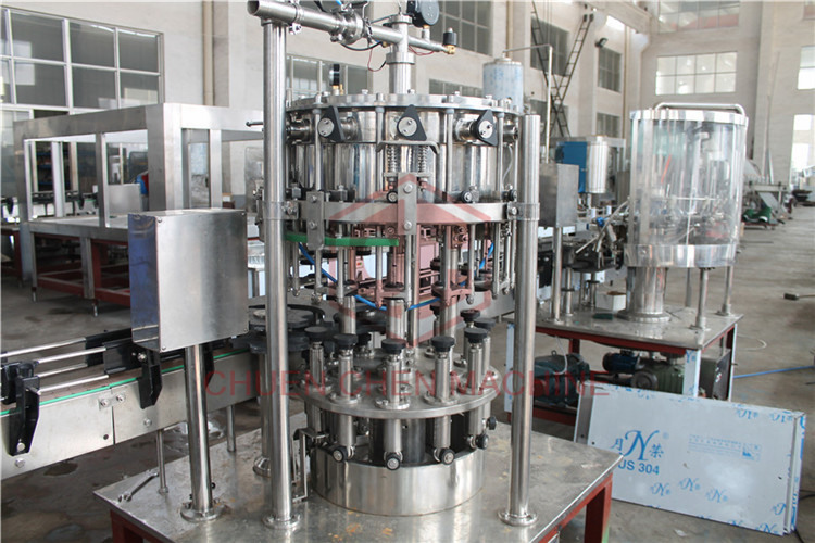 370ML Glass Bottle Carbonated Drink Filling Machine , Beer Bottle Capping Machine