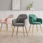 Modern Italian French Sillas Fabric Velvet Kitchen Dining Chair with Adjustable