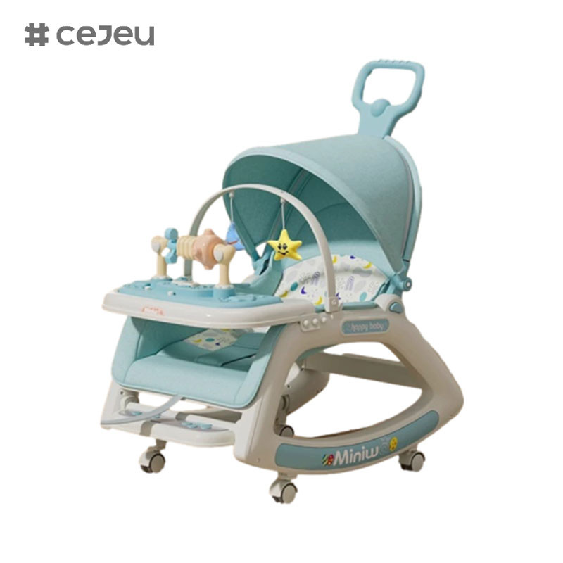 For boys and girls,CJ-718-5,Soothing chair coax baby artifact, 5 in 1,Swing pattern High chair pattern Fixed pattern