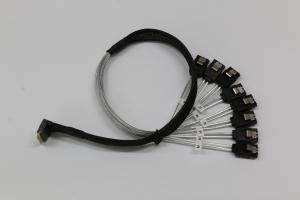 Quality SFF-8654 8X90° TO 8 port SATA 7P L=500mm wholesale