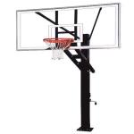 Adjustable In Ground Basketball Hoop 72 Inches Backboard Hoop Stand System