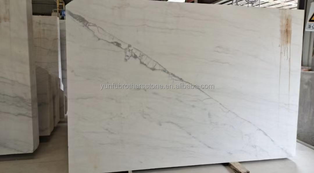 Honed Guangxi White Marble Quarry Modern Natural Block for Hotel Indoor Decorations