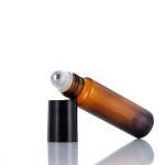 5ml 10ml 15ml Essential Oil Perfume Round Glass Amber Frosted Roll on Bottle
