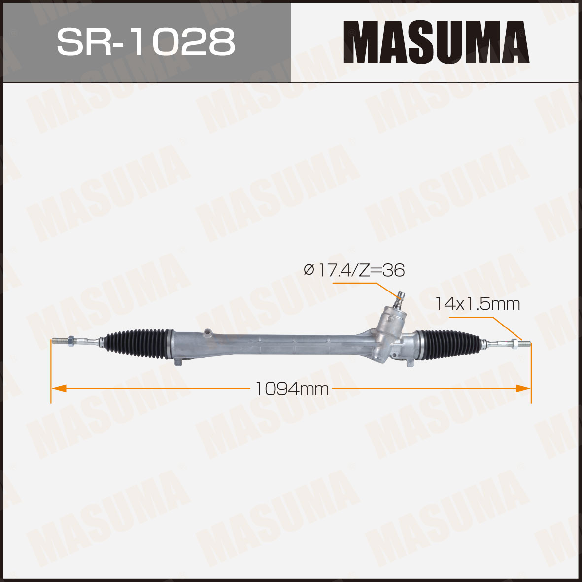 Year 2018- SR-1028 MASUMA Auto Repair Steering Gear 45510-76010 LHD Hydraulic For Toyota AVENSIS Estate