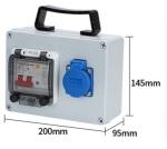220V 16A Mobile Outdoor Waterproof Industrial Socket Box 380V 32A Portable Power