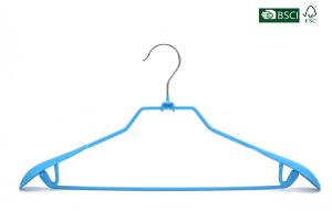 Quality Betterall High Quallity Non Slip Durable Blue Color PVC Metal Shirt Hanger wholesale