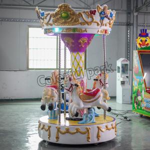 Quality Kids Mini Carousel Horse Rides Backyard Coin Operated Merry Go Round coin operated children's rides wholesale