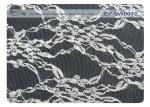 150cm Width Cotton Nylon Scalloped Lace Fabric For Wedding Dresses CY-LW0012