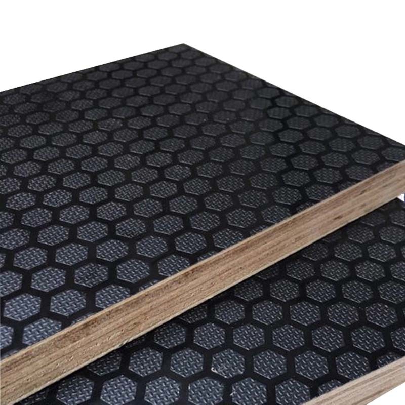 Hexagon 15mm 9mm Anti Slip Plywood For Flooring