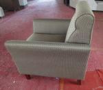 Hotel fabric lounge chair with ottoman ,single sofa LC-0010