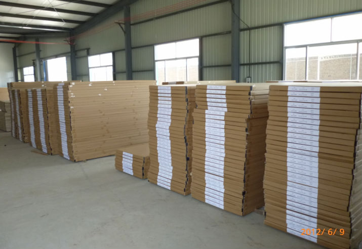Double Leaf, Swing Type Commercial Steel Fire Retardant Door with Glass Vision With Fire Proof Certification