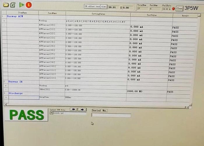 Durable Automatic Compact Busbar insulation testng Machine With 2 Axis Servo