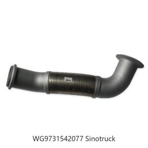 Quality HOWO Truck Part Flexible Exhaust Pipe Stainless Steel OEM Wg9731542077 wholesale