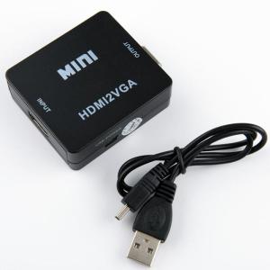Quality DC 5V HD HDMI To VGA Video Converter / USB Power HDMI Converter Box wholesale