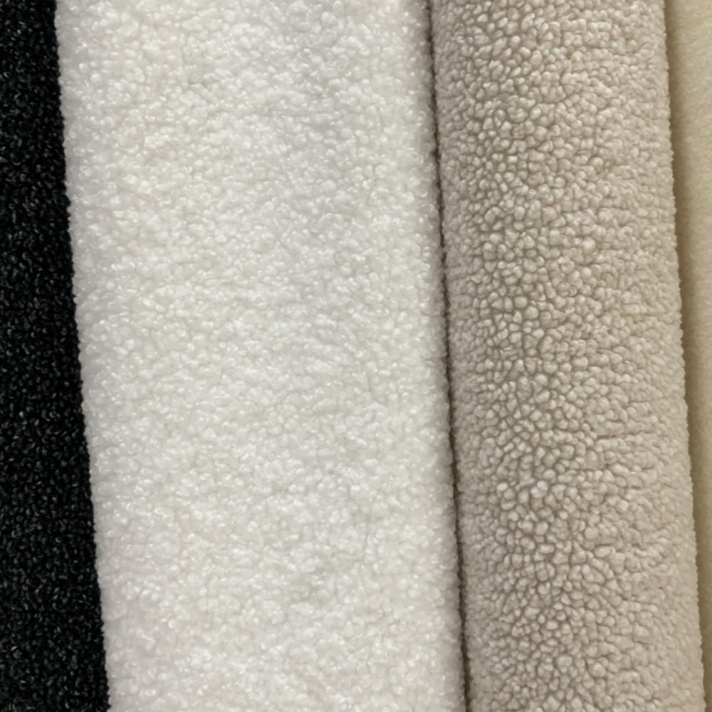 Plush Fabric 100% Polyester Imitation Wool Fabric for Garments Min Order 500 Meters
