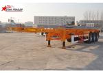 40ft Skeletal Container Trailer Straight Beam Tri Axle Mechanical Suspension
