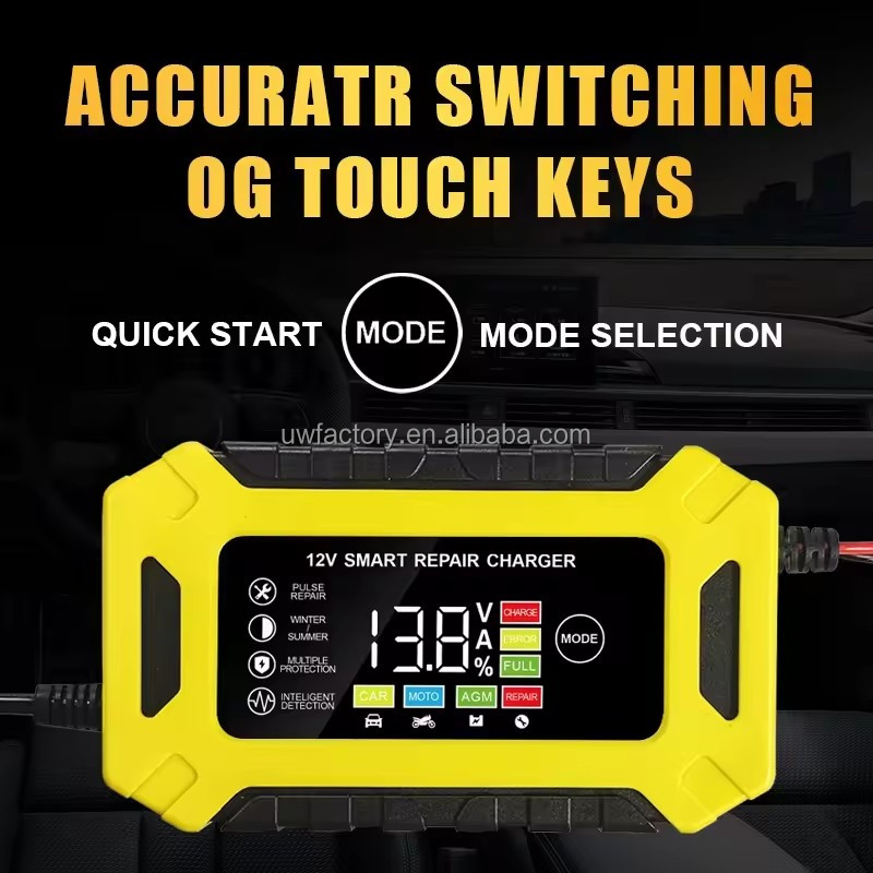 12V 10A Quick Charging Car Battery Charger with Full Intelligent Automatic Repair Function and Low Tension Protection