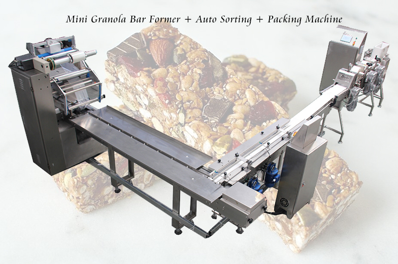 Simens Motor Granola Bar Press Machine Conveying Belt 180mm Width
