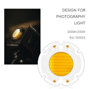 Quality High Power 200W R61 60X60MM 34MM LED COB Chip Bi Color Flip Chip for Stage Light CCT 620nm/460nm wholesale