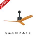 Office 48 Inch Modern Wood Ceiling Fan Pure Copper Motor DC