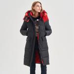 FODARLLOY Women's Winter Down Coats Jacket Yellow Women's Zipper Slim Hooded