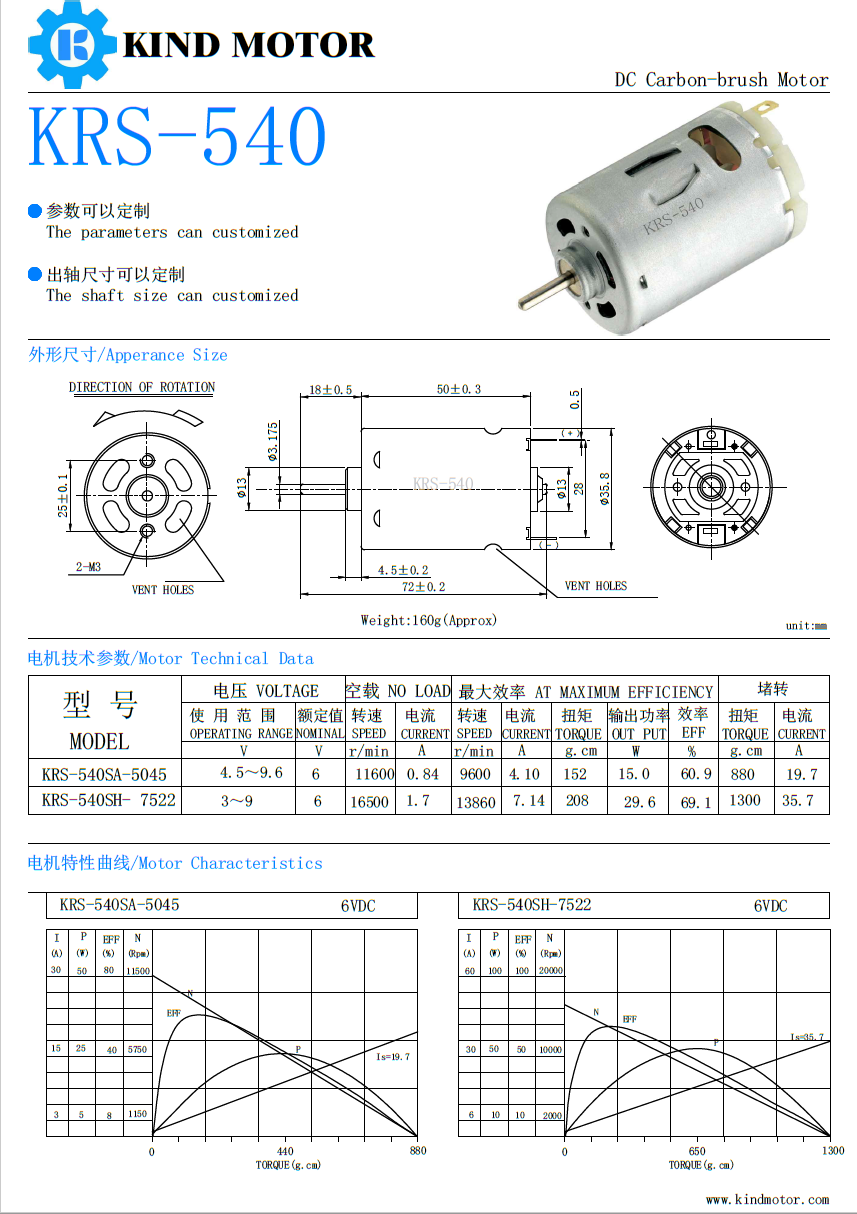 High torque 3.175mm long double shaft diameter 36mm dc 12v 18v 24volt RS-540 545 550 555 560 3000rpm 5000rpm 9000rpm motor