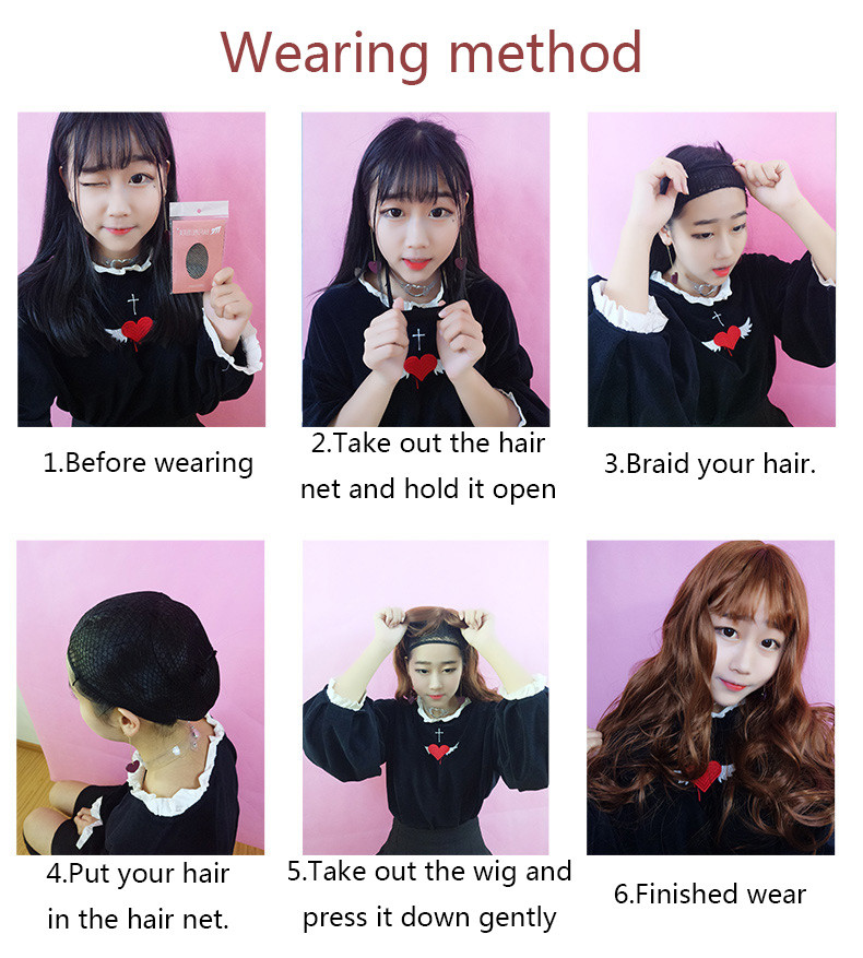 Ladies Fluffy Short Synthetic Wigs High Temperature Wire