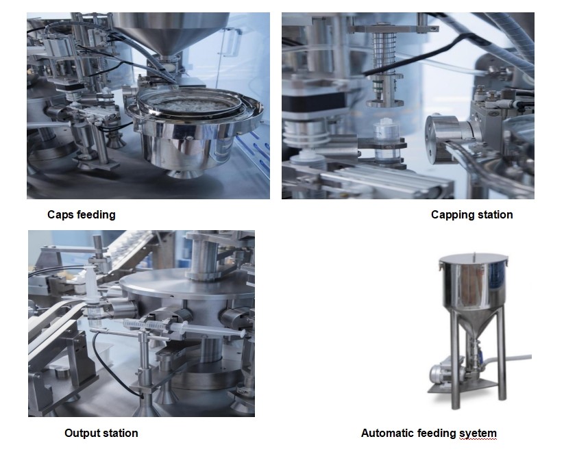 3ml 5ml 10ml 20ml Plastic Automatic Pre Filled Syringe Filling Capping Machine