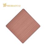 1219x2438mm Hairline Stainless Steel Sheet Gold Color Coating Decoration