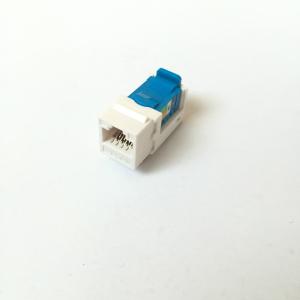 Quality Color Customized RJ45 Shielded Jack , UTP 90 Degree Cat6 Toolless Keystone Jack wholesale