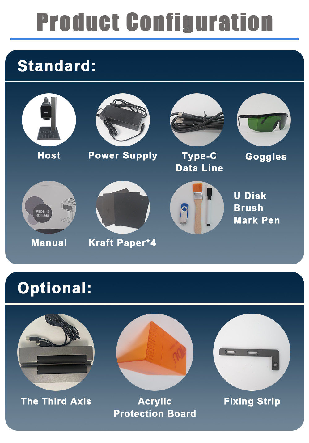 2W Mini Metal Laser Engraving Machine Multifunctional Automatic Portable 70 × 70mm